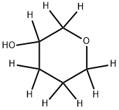 tetrahydro-2H-pyran-2,2,3,4,4,5,5,6,6-d9-3-ol Struktur