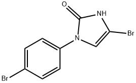 4-bromo-1-(4-bromophenyl)-1,3-dihydro-2H-imidazol-2-one Struktur