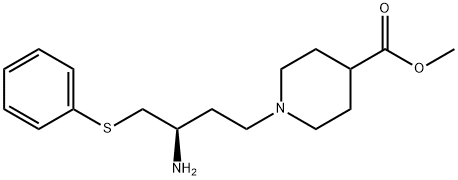 (R)-Methyl 1-[3-amino-4-(phenylthio)butyl]piperidine-4-carboxylate Structure