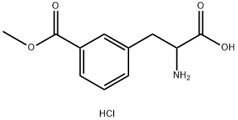 3-(2-Amino-2-carboxy-ethyl)-benzoic acid methyl ester hydrochloride Struktur