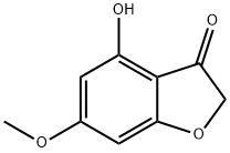 4-Hydroxy-6-methoxybenzofuran-3(2H)-one Struktur