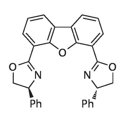 (4S,4'S)-2,2'-(4,6-Dibenzofurandiyl)bis[4,5-dihydro-4-phenyloxazole] Struktur