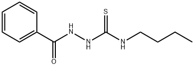 Benzoic acid, 2-[(butylamino)thioxomethyl]hydrazide Struktur