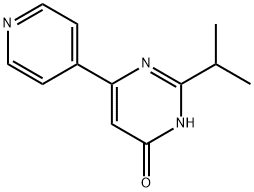 4-hydroxy-2-(iso-propyl)-6-(pyridin-4-yl)-pyrimidine Struktur