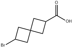 6-bromospiro[3.3]heptane-2-carboxylic acid Struktur