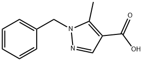 1-benzyl-5-methyl-1H-pyrazole-4-carboxylic acid Struktur