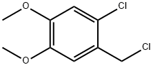 Benzene, 1-chloro-2-(chloromethyl)-4,5-dimethoxy- Struktur