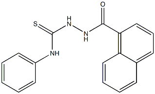 N-[(phenylcarbamothioyl)amino]naphthalene-1-carboxamide Struktur