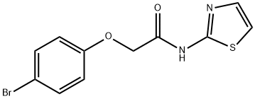 2-(4-bromophenoxy)-N-(1,3-thiazol-2-yl)acetamide Struktur