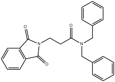 N,N-dibenzyl-3-(1,3-dioxo-1,3-dihydro-2H-isoindol-2-yl)propanamide Struktur