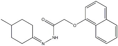 N'-(4-methylcyclohexylidene)-2-(naphthalen-1-yloxy)acetohydrazide Struktur