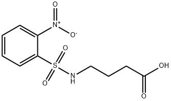 4-{[(2-nitrophenyl)sulfonyl]amino}butanoic acid Struktur