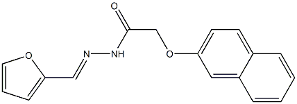 N'-[(1E)-(furan-2-yl)methylidene]-2-(naphthalen-2-yloxy)acetohydrazide Struktur