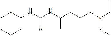 1-cyclohexyl-3-[5-(diethylamino)pentan-2-yl]urea Struktur