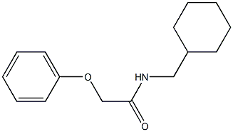 N-(cyclohexylmethyl)-2-phenoxyacetamide Struktur