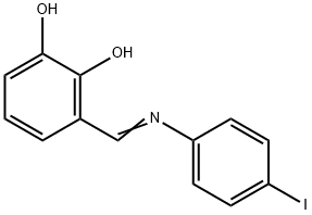 3-{[(4-iodophenyl)imino]methyl}-1,2-benzenediol Struktur