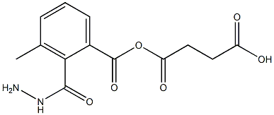 4-[2-(3-methylbenzoyl)hydrazino]-4-oxobutanoic acid Struktur