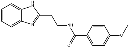 N-[2-(1H-benzimidazol-2-yl)ethyl]-4-methoxybenzamide Struktur