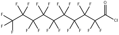 Decanoyl chloride, 2,2,3,3,4,4,5,5,6,6,7,7,8,8,9,9,10,10,10-nonadecafluoro- Struktur