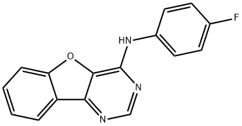 N-(4-fluorophenyl)[1]benzofuro[3,2-d]pyrimidin-4-amine Struktur