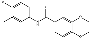 N-(4-bromo-3-methylphenyl)-3,4-dimethoxybenzamide Struktur