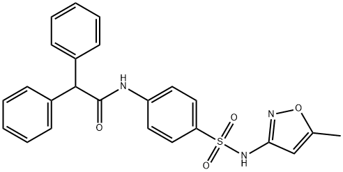 N-(4-{[(5-methyl-3-isoxazolyl)amino]sulfonyl}phenyl)-2,2-diphenylacetamide Struktur