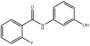 2-fluoro-N-(3-hydroxyphenyl)benzamide Struktur