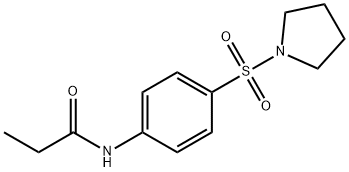 N-[4-(1-pyrrolidinylsulfonyl)phenyl]propanamide Struktur