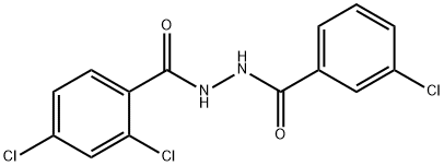 2,4-dichloro-N'-(3-chlorobenzoyl)benzohydrazide Struktur