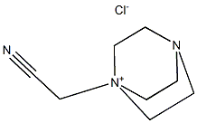 1-(cyanomethyl)-4-aza-1-azoniabicyclo[2.2.2]octane chloride Struktur