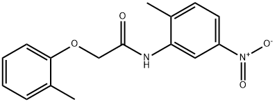 N-(2-methyl-5-nitrophenyl)-2-(2-methylphenoxy)acetamide Struktur