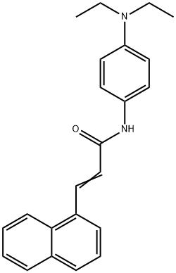 N-[4-(diethylamino)phenyl]-3-(1-naphthyl)acrylamide Struktur