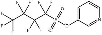 1-Butanesulfonic acid, 1,1,2,2,3,3,4,4,4-nonafluoro-, 3-pyridinyl ester Struktur