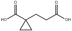 Cyclopropanepropanoic acid, 1-carboxy- Struktur