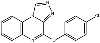 4-(4-chlorophenoxy)[1,2,4]triazolo[4,3-a]quinoxaline Struktur