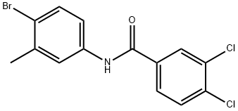 N-(4-bromo-3-methylphenyl)-3,4-dichlorobenzamide Struktur