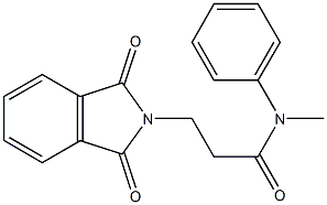 3-(1,3-dioxo-1,3-dihydro-2H-isoindol-2-yl)-N-methyl-N-phenylpropanamide Struktur