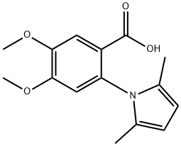 2-(2,5-dimethyl-1H-pyrrol-1-yl)-4,5-dimethoxybenzoic acid Struktur