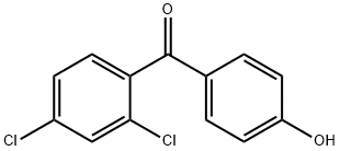 Methanone, (2,4-dichlorophenyl)(4-hydroxyphenyl)- Struktur