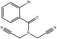 2-bromo-N,N-bis(cyanomethyl)benzamide Struktur