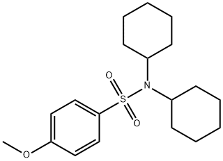 N,N-dicyclohexyl-4-methoxybenzenesulfonamide Struktur