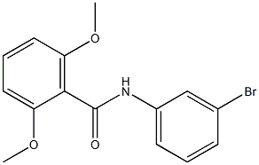 N-(3-bromophenyl)-2,6-dimethoxybenzamide Struktur