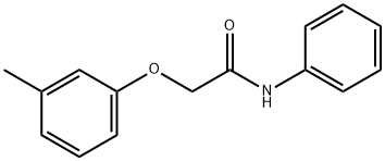 2-(3-methylphenoxy)-N-phenylacetamide Struktur