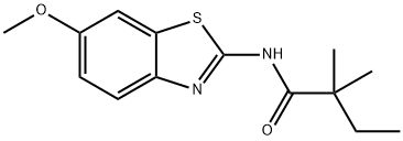 N-(6-methoxy-1,3-benzothiazol-2-yl)-2,2-dimethylbutanamide Struktur