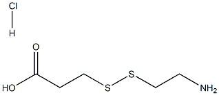 3-((2-AMINOETHYL)DITHIO)PROPIONIC ACID, HYDROCHLORIDE Struktur