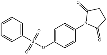 4-(2,5-dioxopyrrolidin-1-yl)phenyl benzenesulfonate Struktur