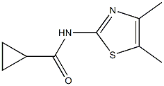 N-(4,5-dimethyl-1,3-thiazol-2-yl)cyclopropanecarboxamide Struktur