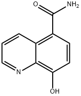 8-Hydroxy-quinoline-5-carboxylic acid amide Struktur