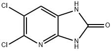 5,6-dichloro-1H,2H,3H-imidazo[4,5-b]pyridin-2-one Struktur