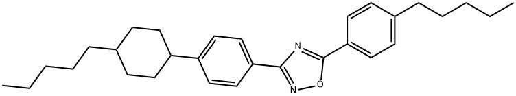 3-[4-(4-pentylcyclohexyl)phenyl]-5-(4-pentylphenyl)-1,2,4-oxadiazole Struktur